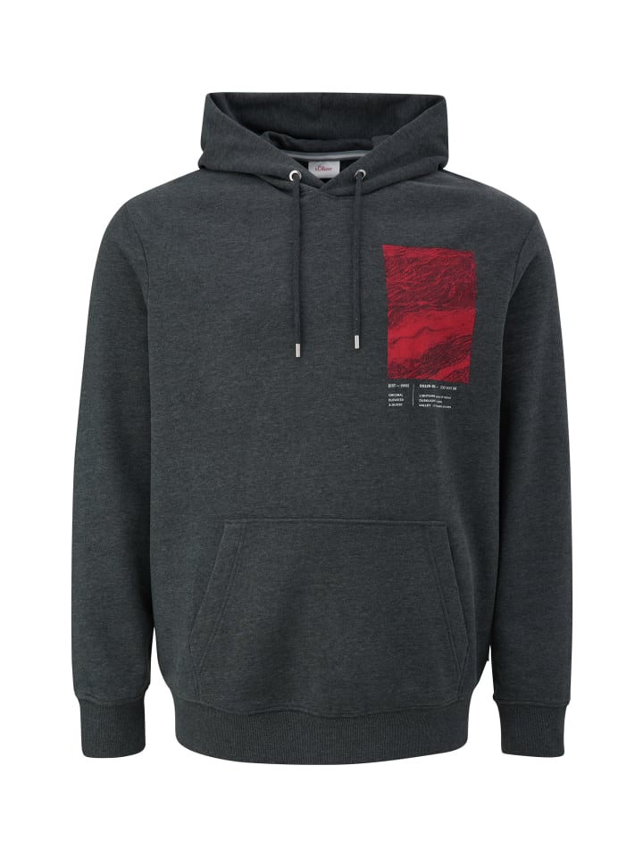 

s.Oliver Толстовка 98D1_темно-серого цвета