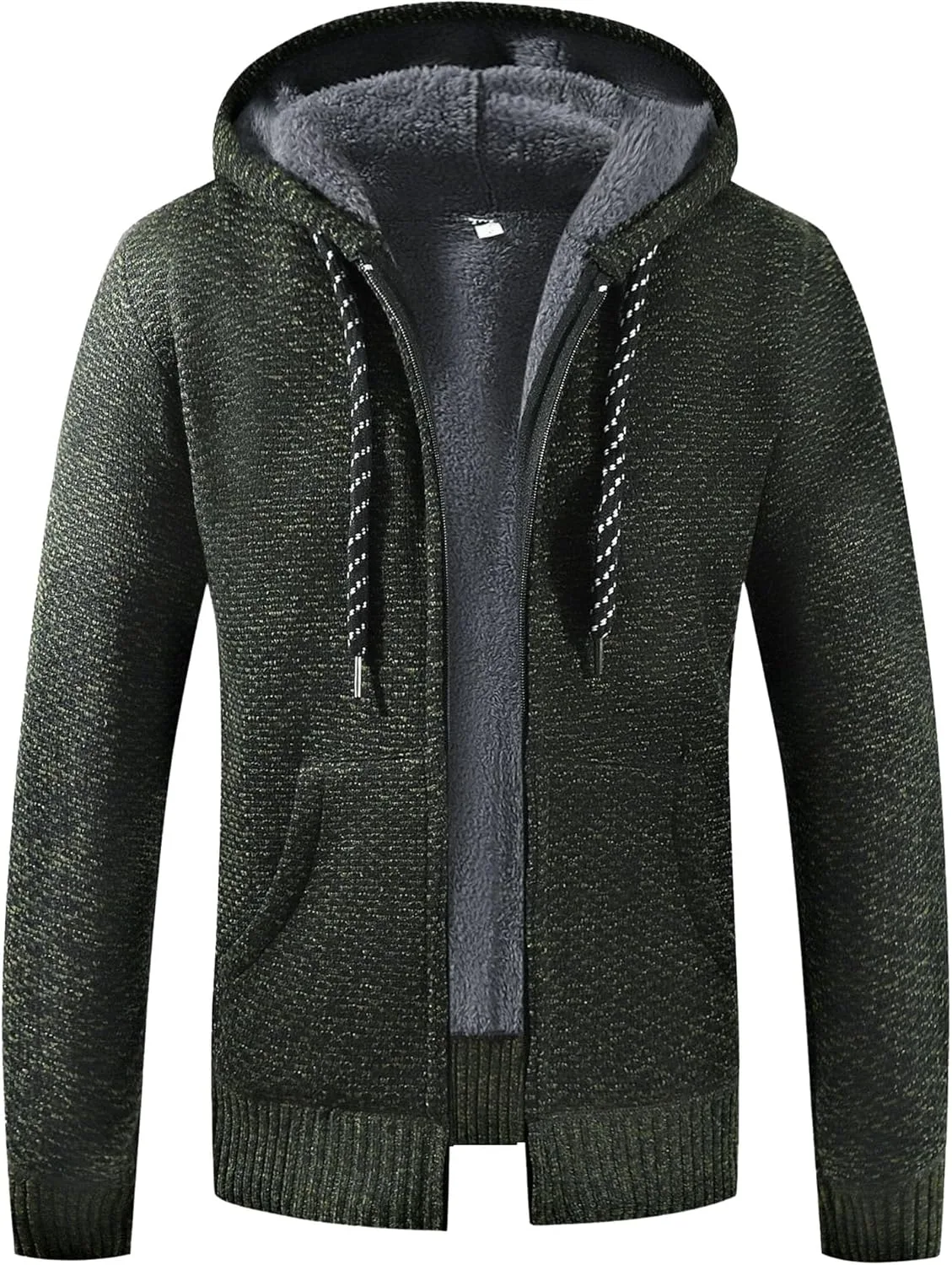 

Мужской стильный худи-свитер на молнии