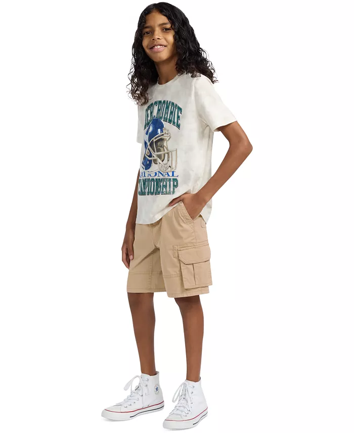 

Мешковатые шорты-карго для мальчиков abercrombie kids, коричневый/бежевый