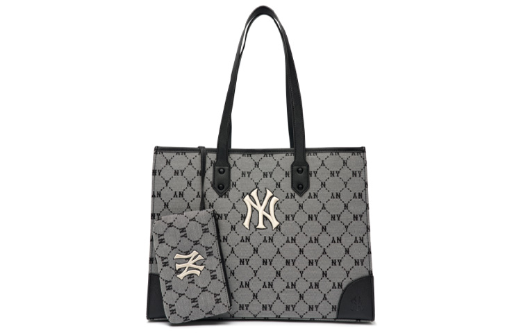 

Сумка-шоппер из полиэстера Monogram Collection, сумка-шоппер на плечо, обычная сумка унисекс, серая MLB