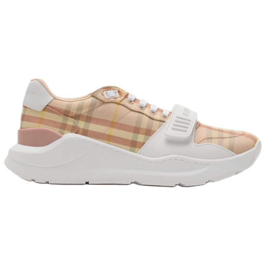 Burberry Женские бежевые кеды на низком ходу — фото 2