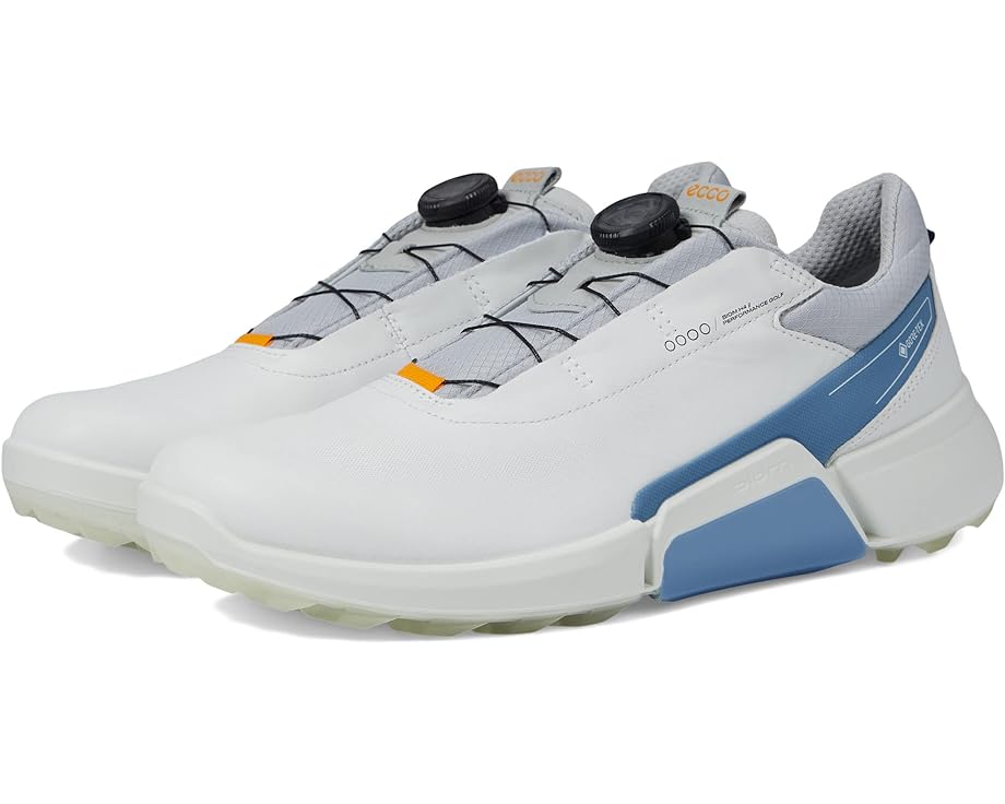 

Кроссовки ECCO Golf Biom H4 Boa GORE-TEX Waterproof Golf Hybrid Golf Shoes, цвет White/Retro Blue Cow Leather, Серый, Кроссовки ECCO Golf Biom H4 Boa GORE-TEX Waterproof Golf Hybrid Golf Shoes, цвет White/Retro Blue Cow Leather