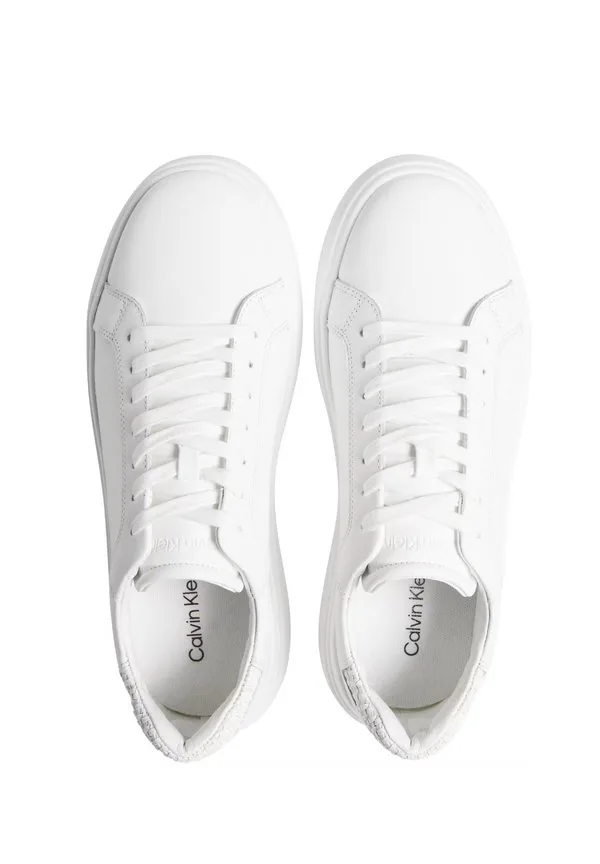 Низкие кроссовки на шнуровке из плетеной ткани 0k4 var low sneakers Calvin Klein, White Dim — фото 3