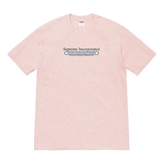 

Футболка fw19 week 7 inc. tee chest alphabet short sleeve pink Supreme, розовый