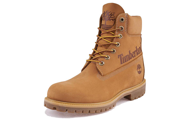 Мужские ботинки Timberland Premium водонепроницаемые из нубука, желтый — фото 3