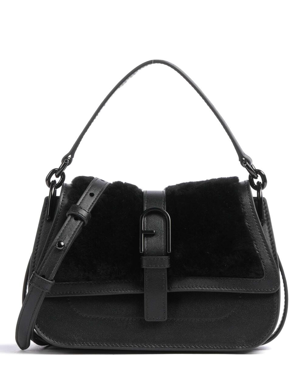 

Сумка через плечо Flow Mini из мелкозернистой кожи. Furla, черный