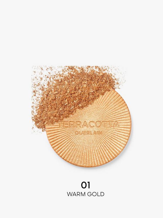 Терракотовый люминайзер The Shimmering Powder для хайлайтинга и золотистого сияния Guerlain, 01 Warm Gold — фото 2