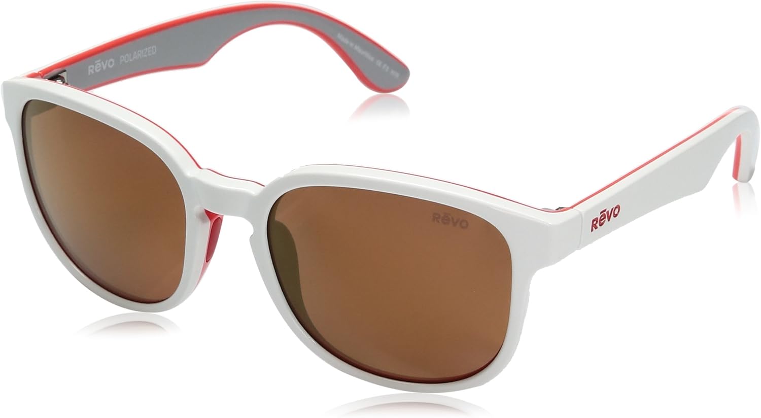 

Солнцезащитные очки Revo Re 1028 Kash Polarized (унисекс/взрослые), модель RE 1028 09 OR Polarized Wayfarer, цвет белый/коралловый/серый, ширина линз 57 мм, White/Coral/Grey Open Road