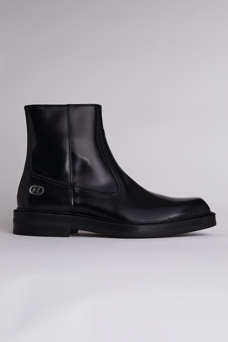

Кожаные сапоги Крафтман Karl Lagerfeld, черный