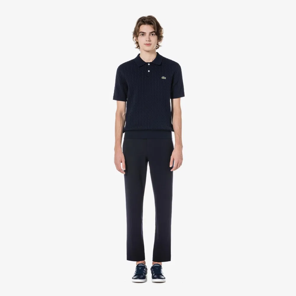 Мужские трикотажные слаксы тёмно-синие от Lacoste