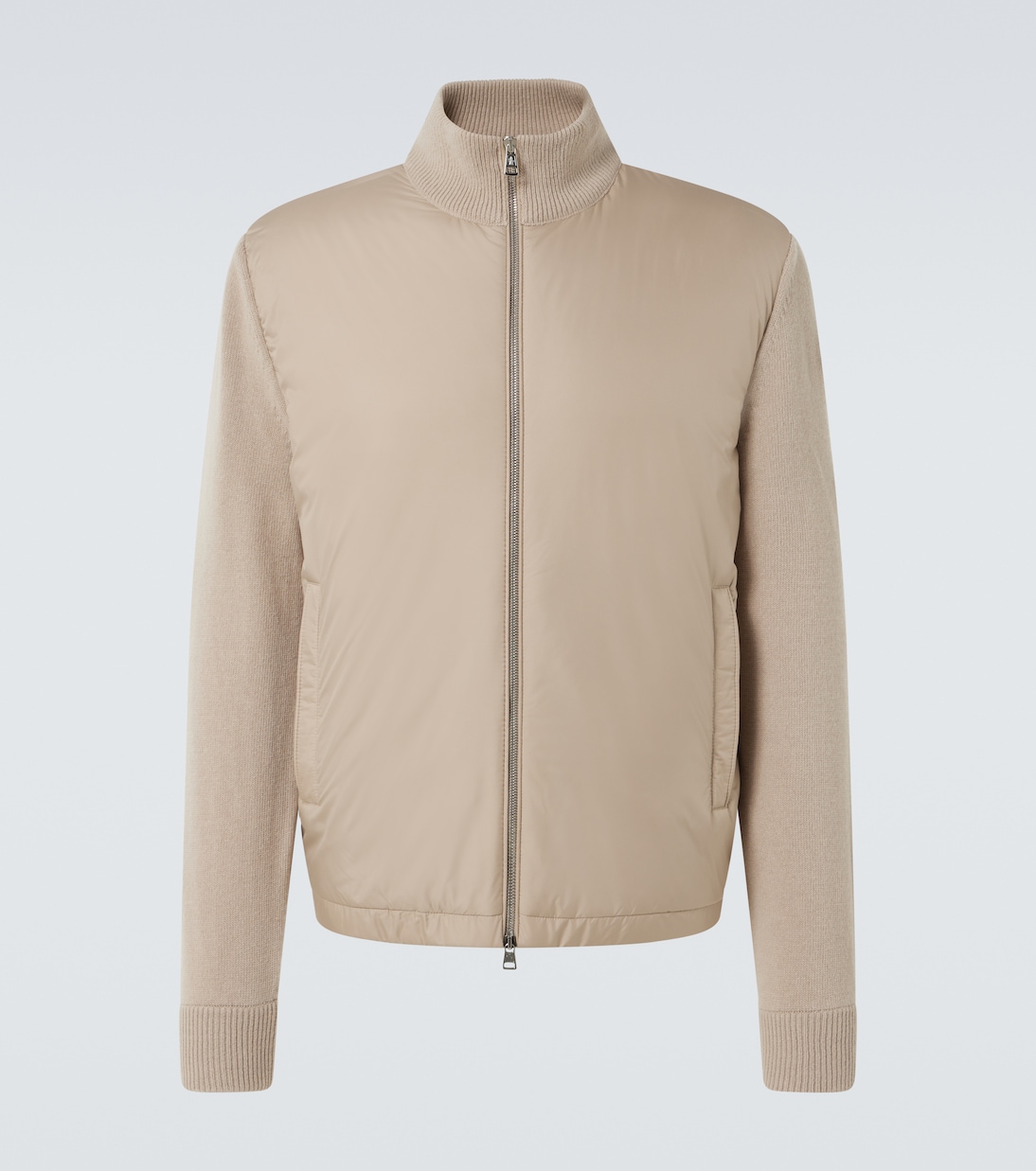 

Куртка с отделкой из шерсти и кашемира Moncler, Pastel Beige