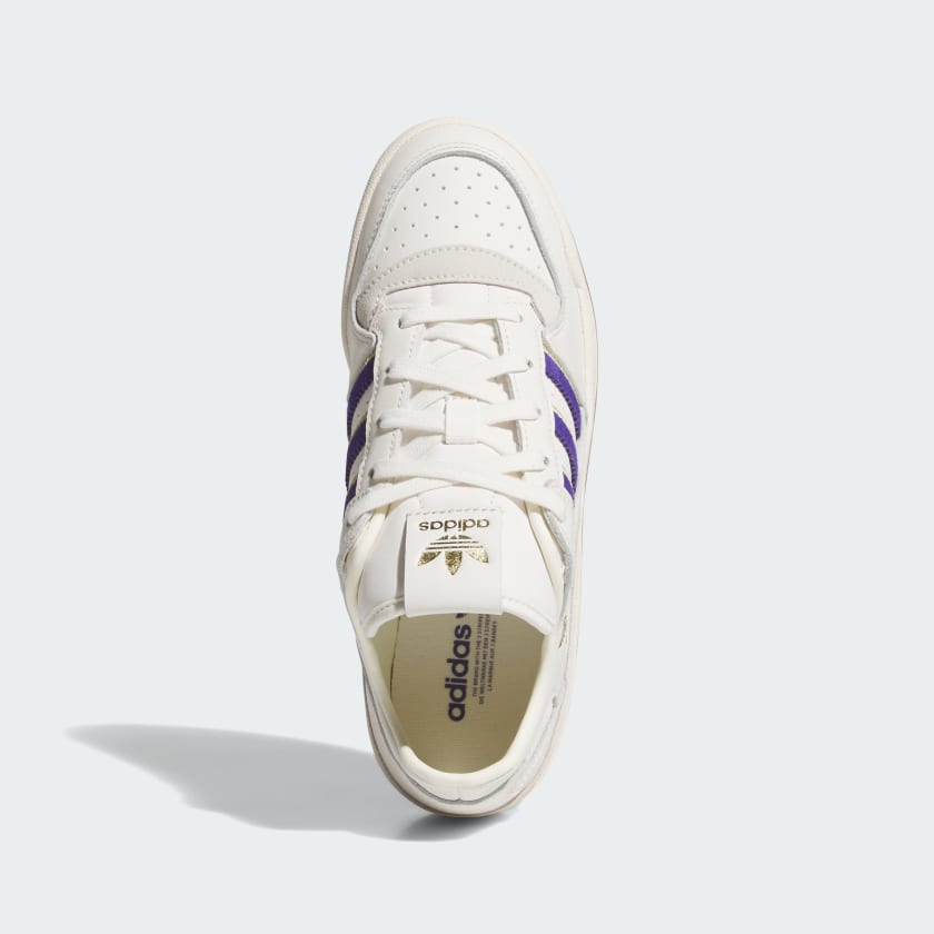 Женские кроссовки Adidas Forum Low CL, белый/фиолетовый/кремовый — фото 2