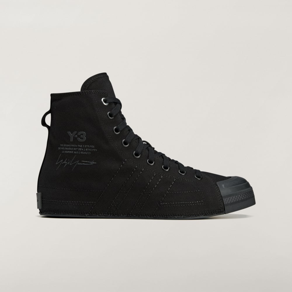 

Высокие кроссовки Adidas Y-3 Nizza Hi, цвет Black/Black/Black