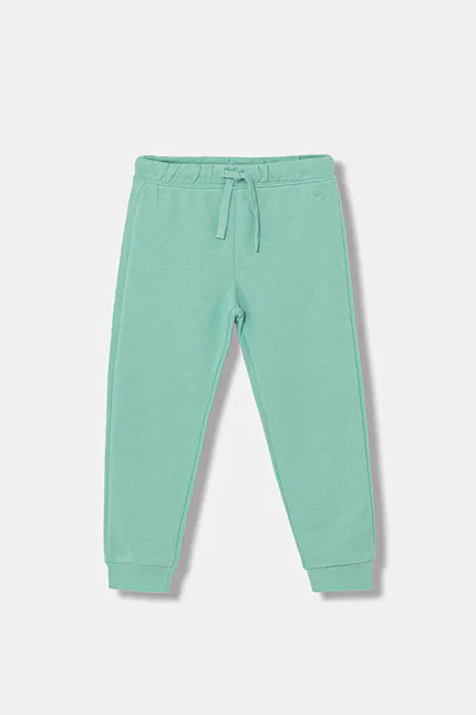 Джоггеры детские из мягкого хлопка United Colors of Benetton, бирюзовый