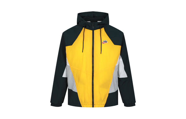 Куртка Nike Sportswear Heritage Windrunner hooded Woven Jacket Yellow, желтый — фото 2