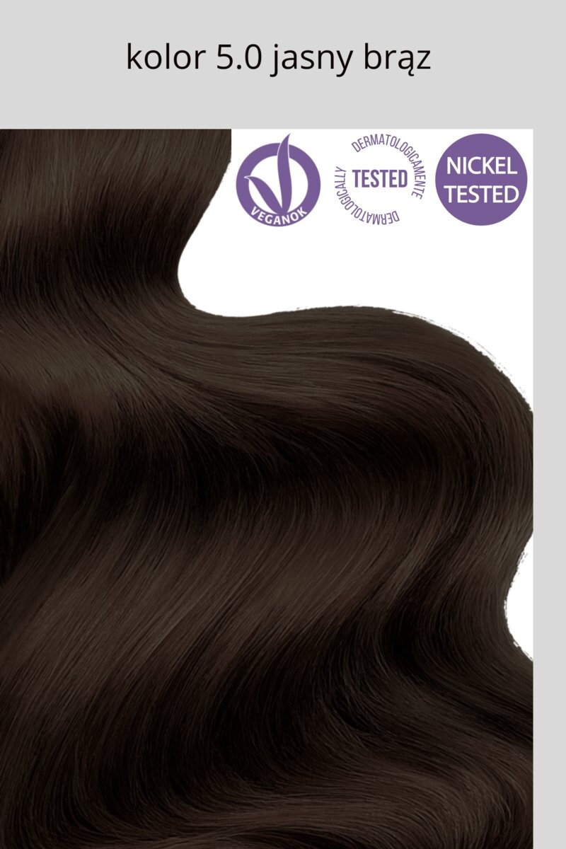 Flowertint, Стойкая краска для волос, серия Natural, 5.0 Светло-коричневый — фото 2