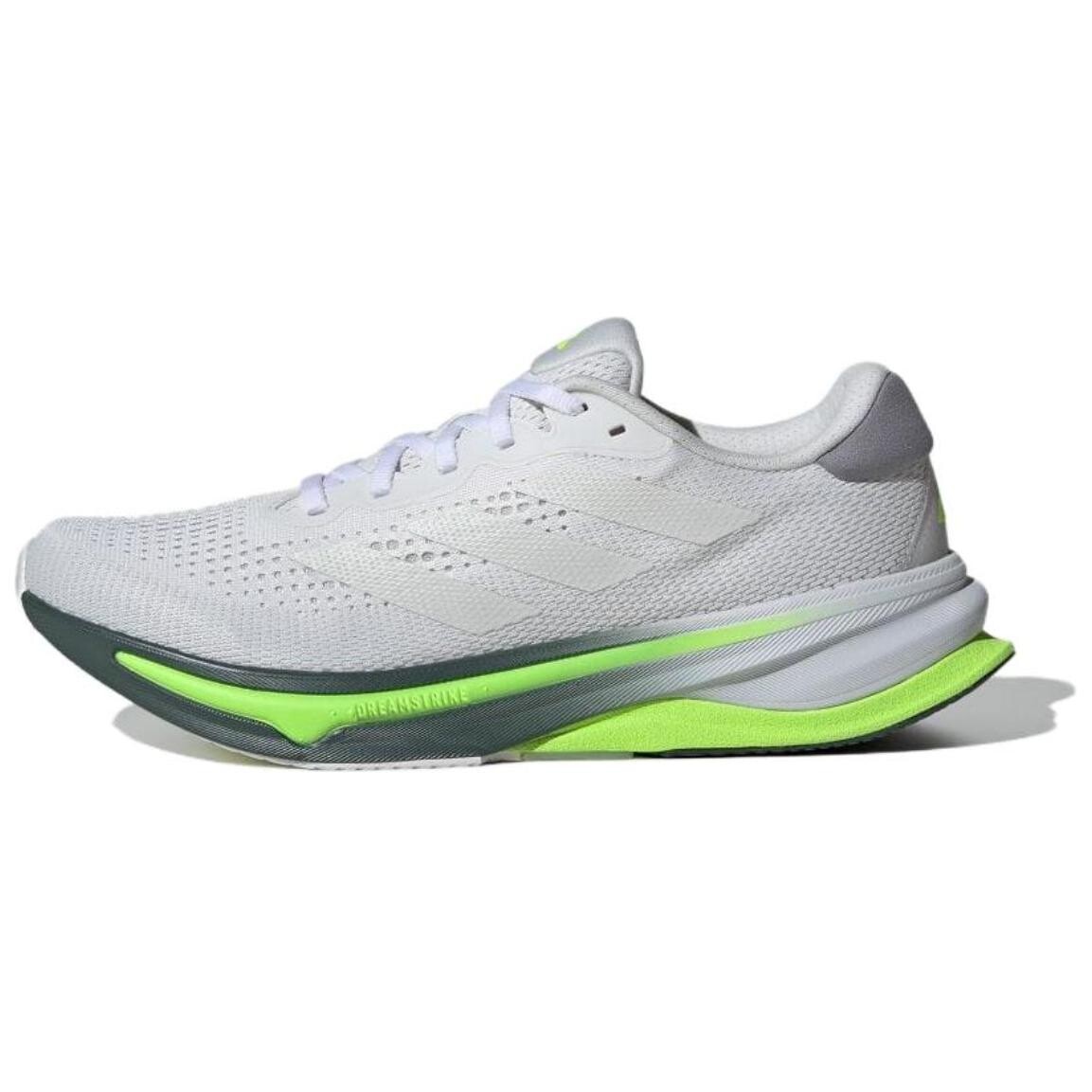 

Кроссовки для бега SUPERNOVA SOLUTION мужские низкие серые/зеленые Adidas