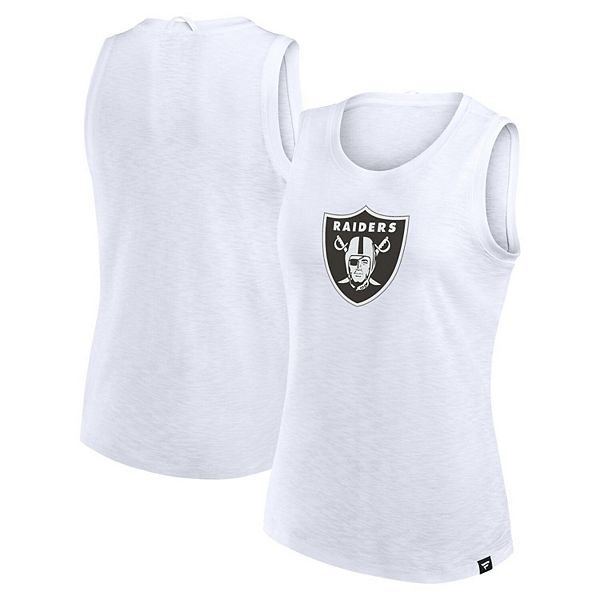 

Женская белая футболка Slub Las Vegas Raiders Fanatics, Белый, Женская белая футболка Slub Las Vegas Raiders Fanatics