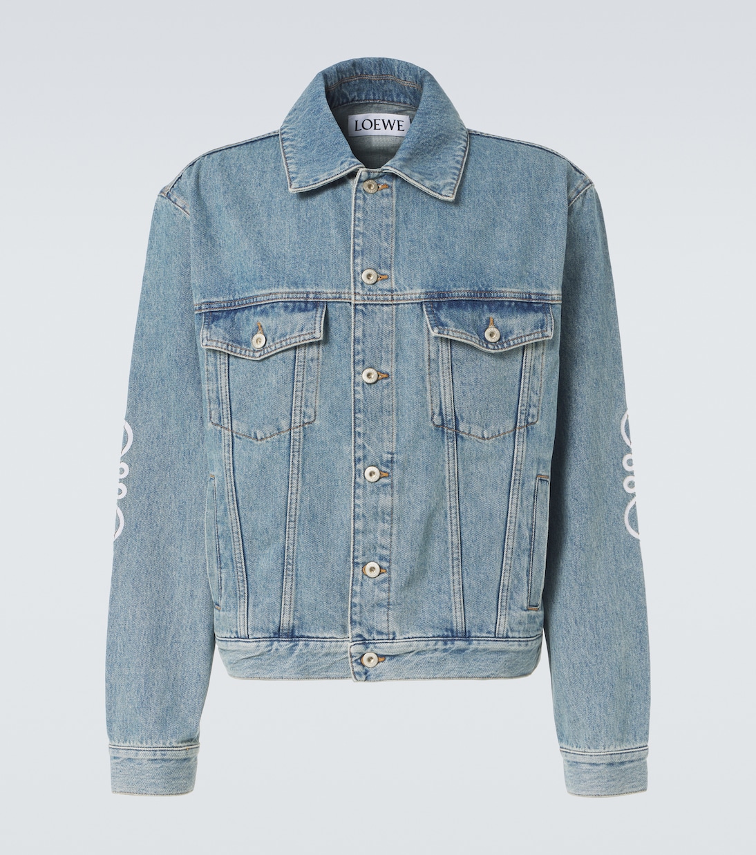 

Джинсовая куртка Anagram Loewe, Mid Blue Denim