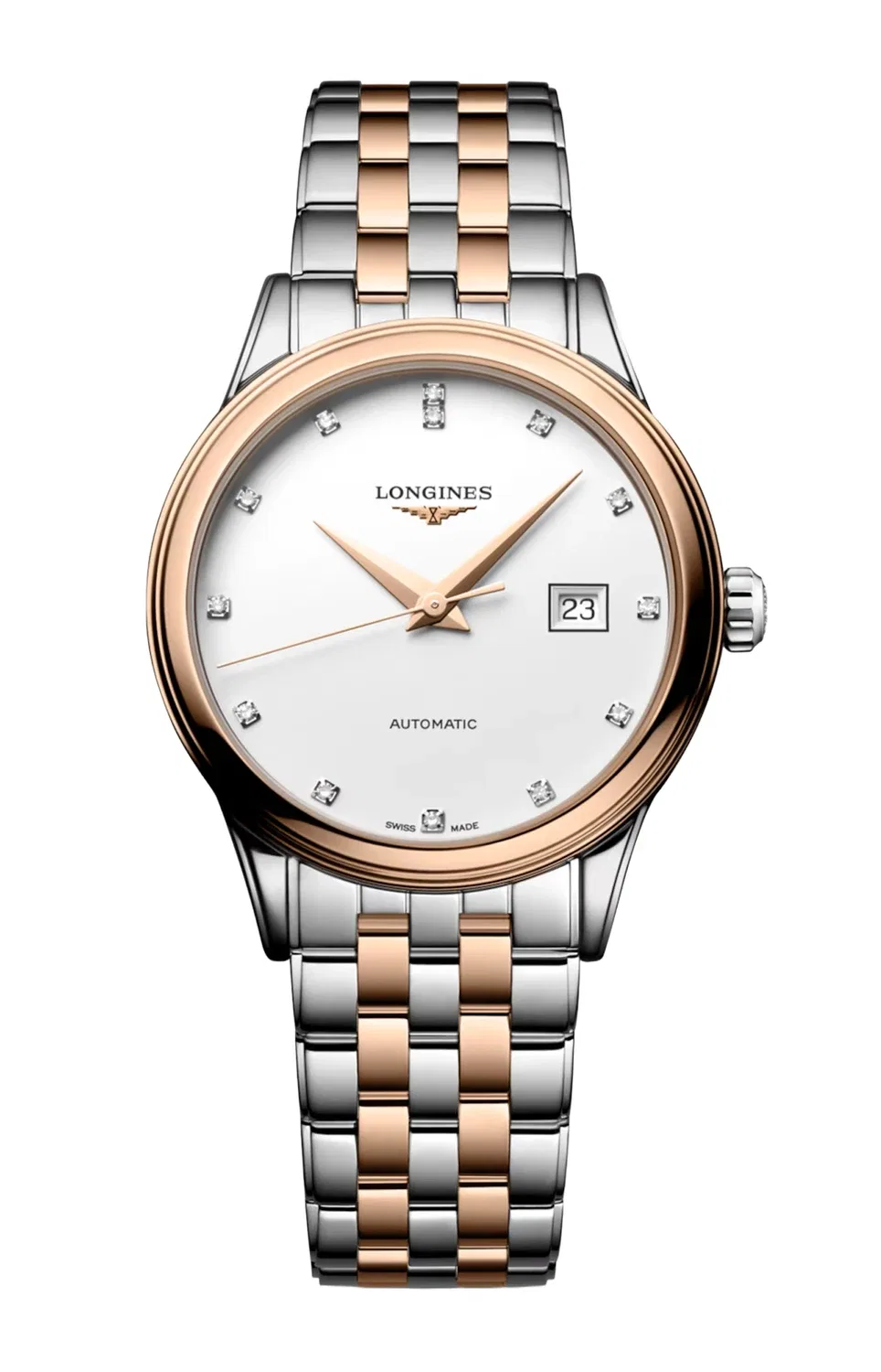 Флагман Классик - L4.374.3.98.7 LONGINES, серебряный