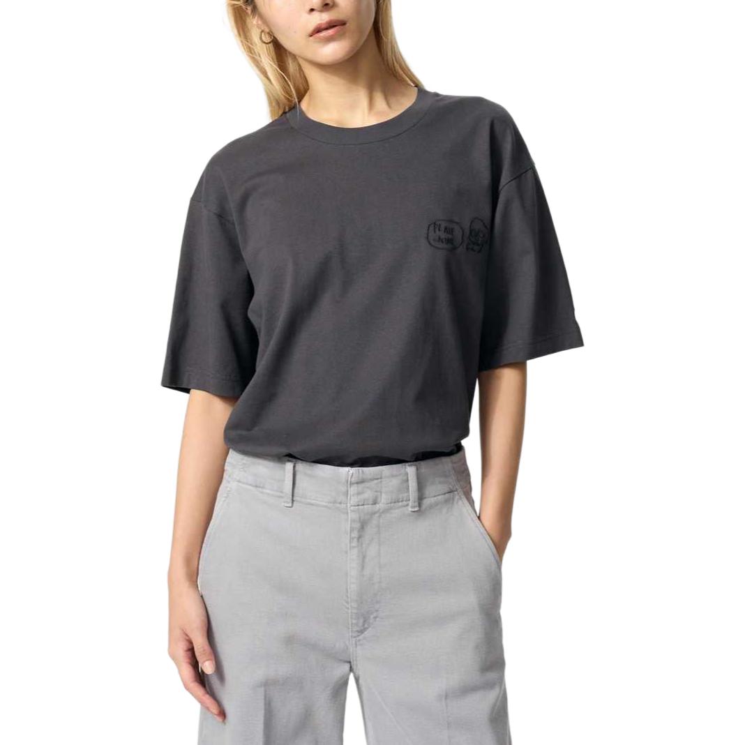 Футболка Unisex Jean Michel Basquiat Collaboration SS25 Dark Gray UNIQLO, темно-серый — фото 4