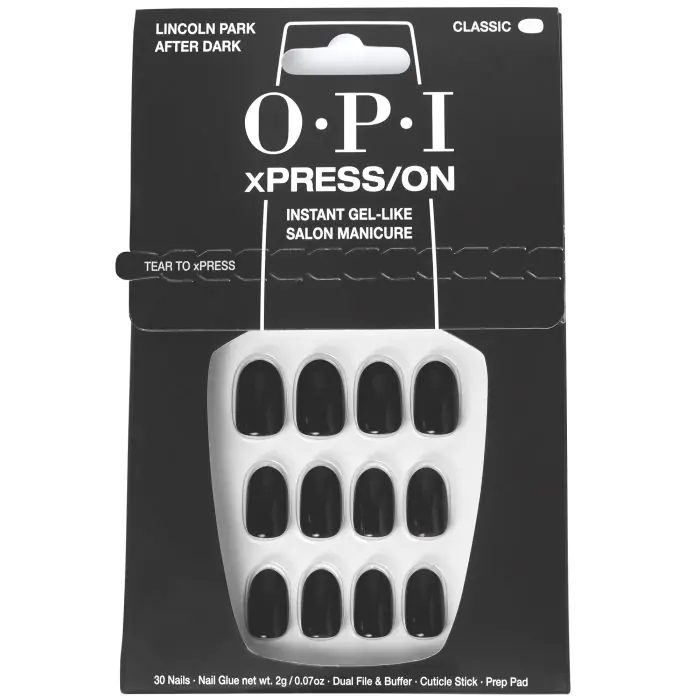 

Накладные ногти xpress/on uñas postizas Opi, цвет lincoln параk after dark