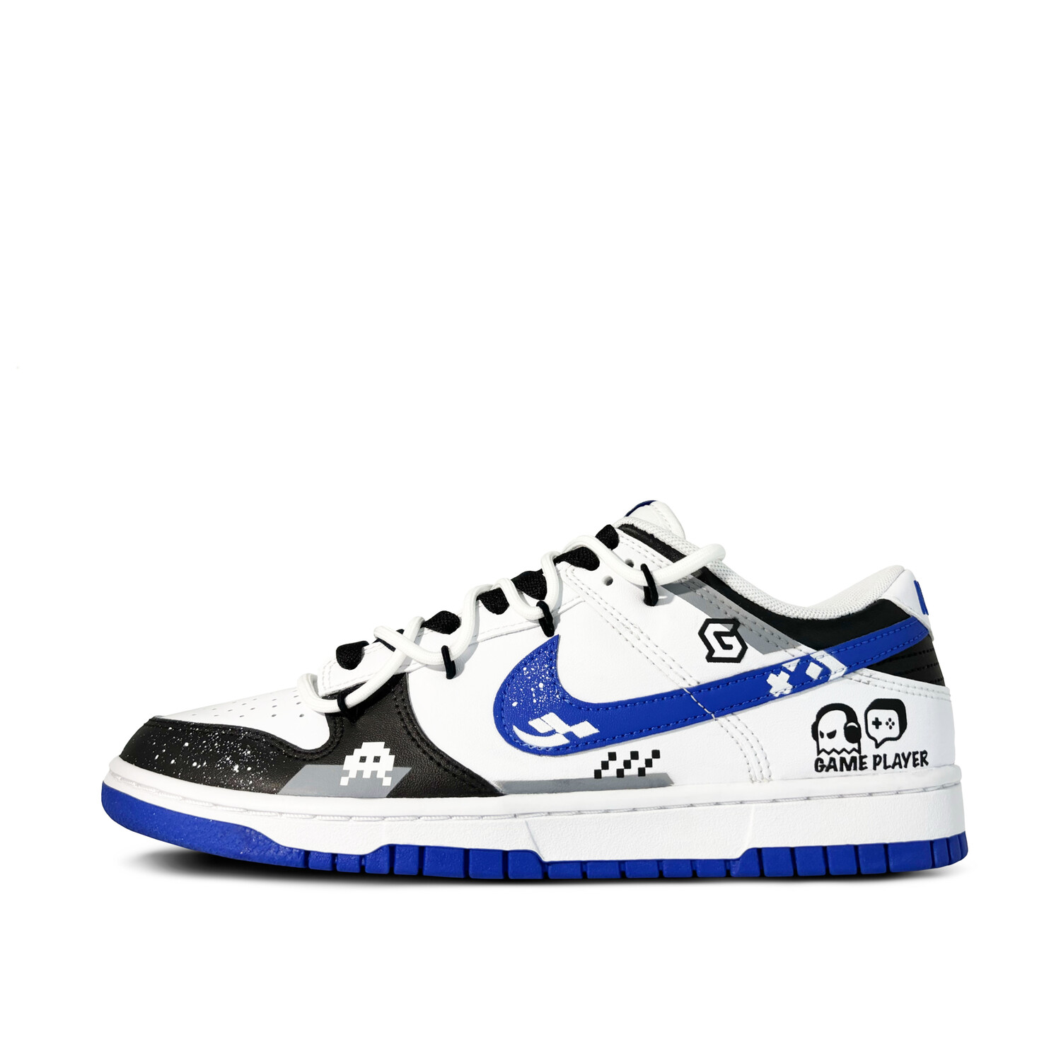 

Кроссовки Nike Dunk Skateboarding Shoes Men Low-top Black, синий