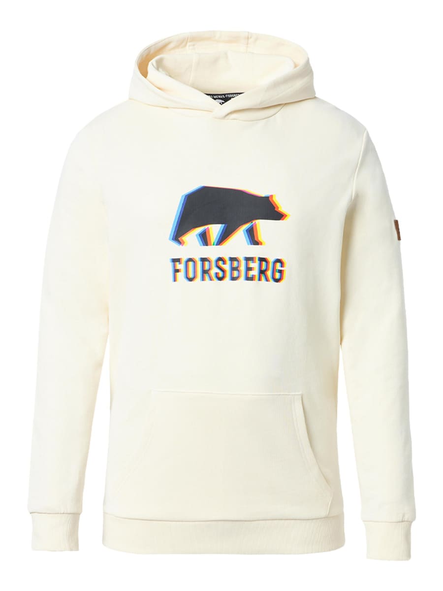 

Толстовка FORSBERG Hoodie mit schwarzem Anaglyph-Logo, бежевый