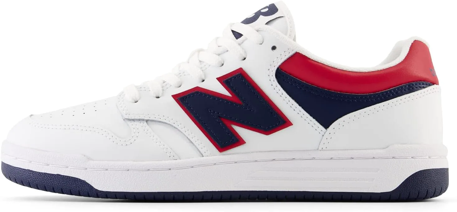 Мужские кроссовки New Balance 480 V1, белый/индиго/красный — фото 2