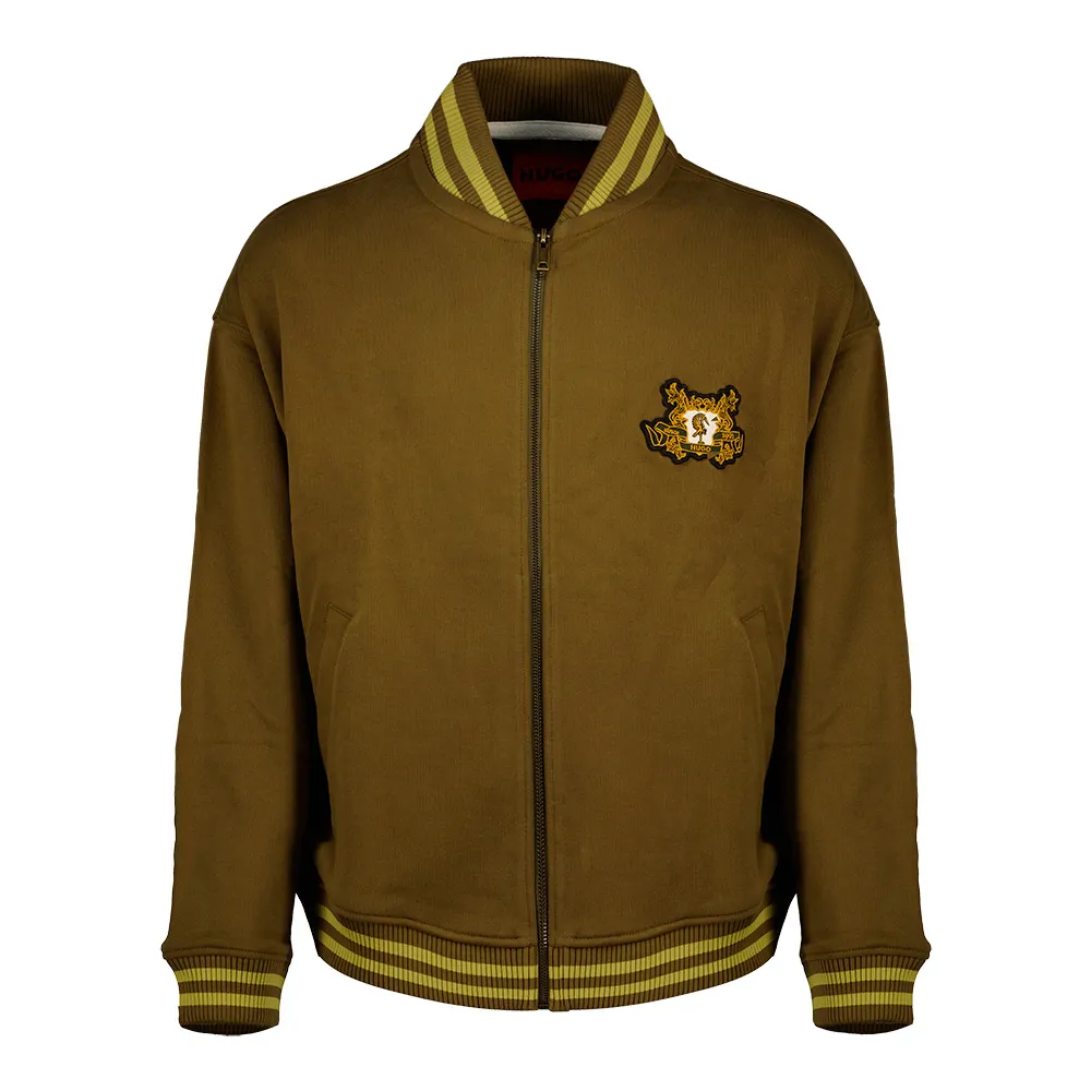 

Толстовка HUGO Dugby 10272701 01 full zip, зеленый