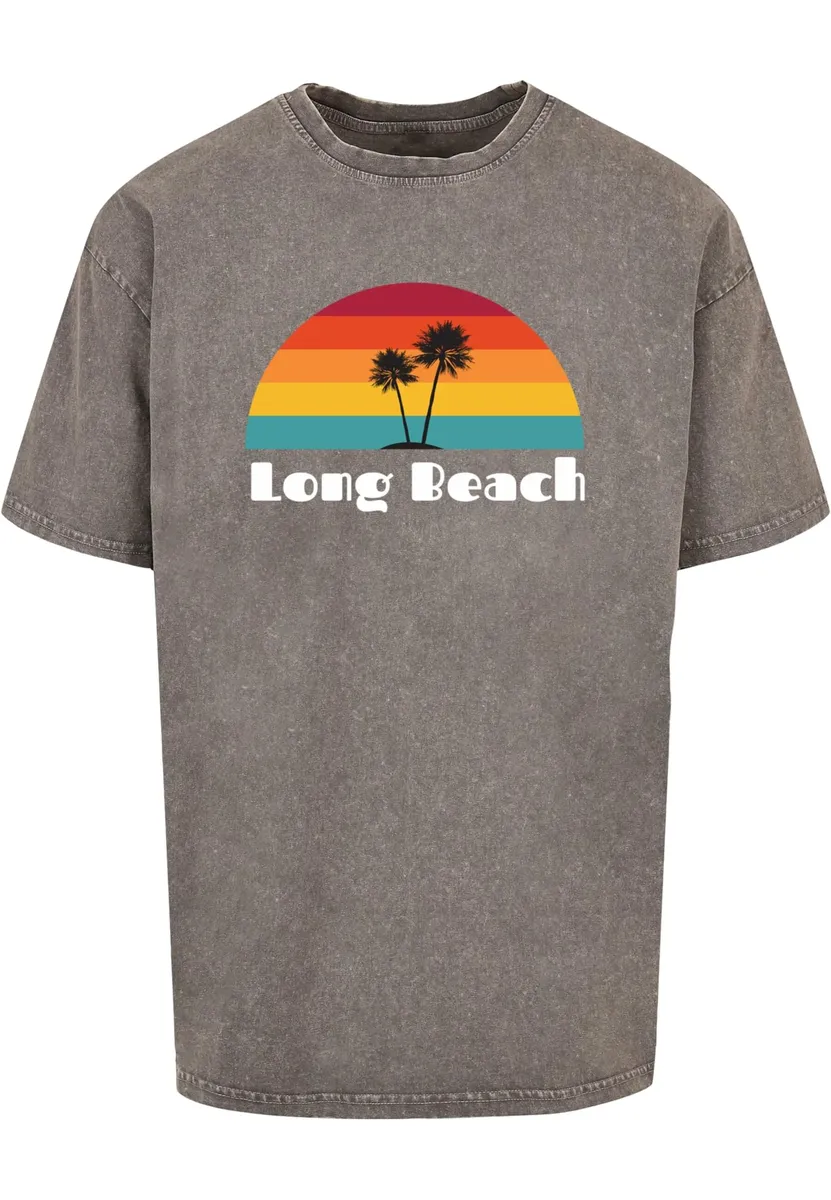 

Футболка Merchcode "Мужская футболка Long Beach X Acid Washed Heavy Oversize " Merchcode", цвет Asphalt