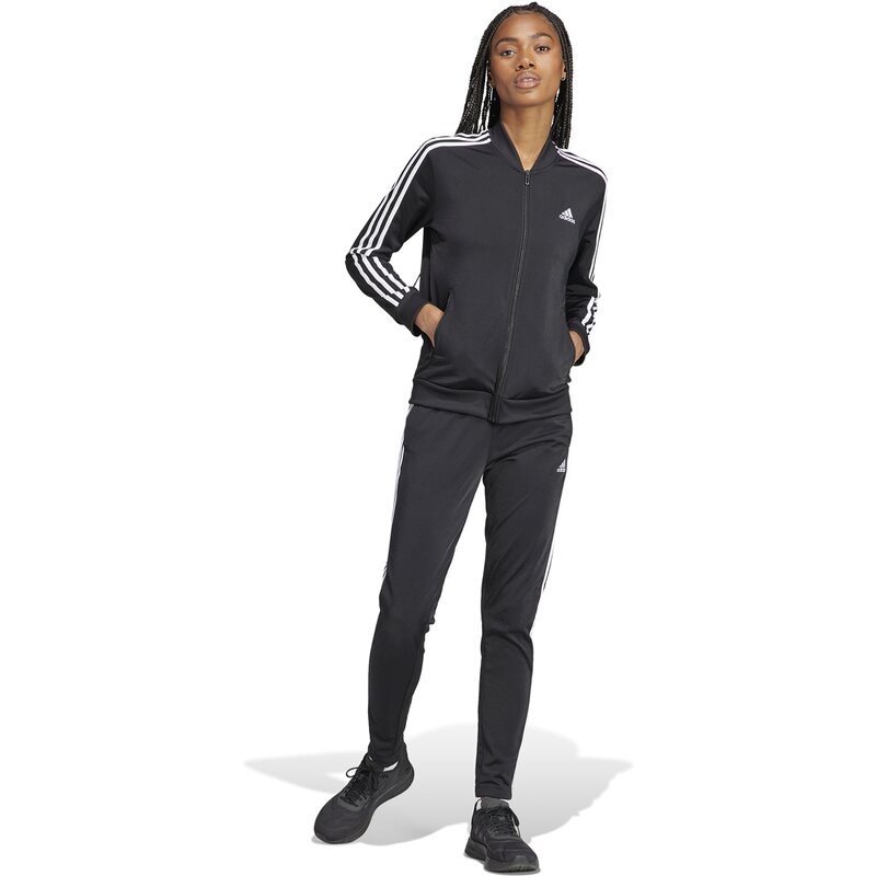 Спортивный костюм Essentials с тремя полосками Adidas, черный — фото 2