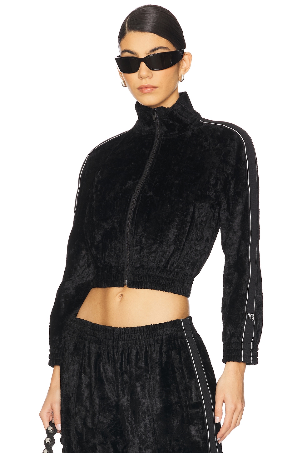 

Куртка-трек с логотипом Alexander Wang, black