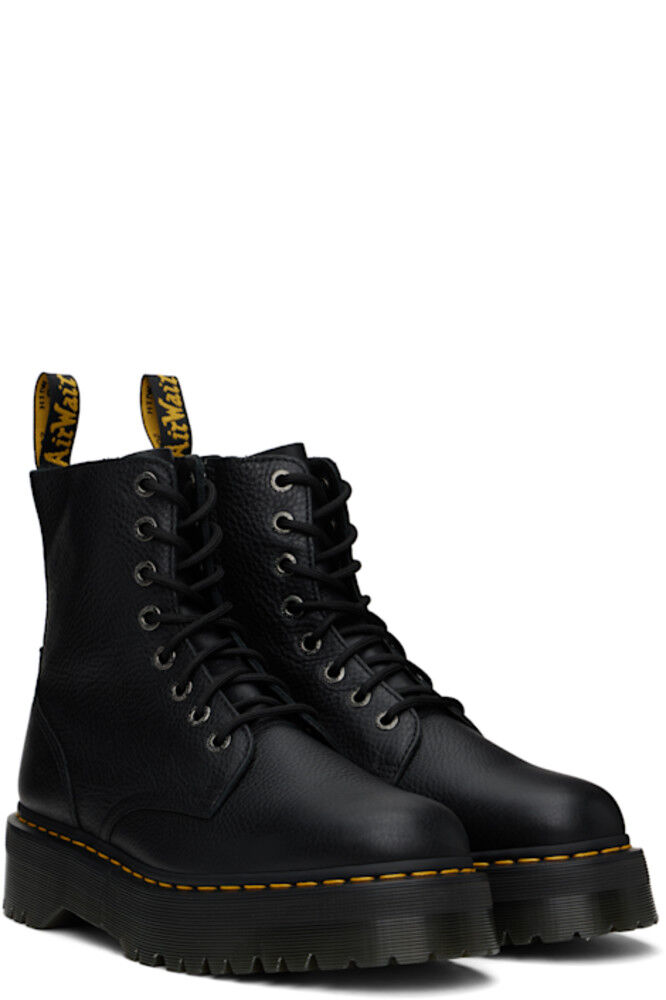 Мужские ботинки Dr. Martens Jadon Pisa из зернистой кожи, черный — фото 4