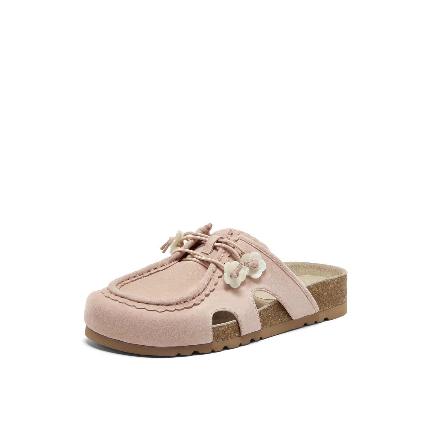 Joypeace Женские противоскользящие закрытые тапочки розовые, цвет Pink — фото 3
