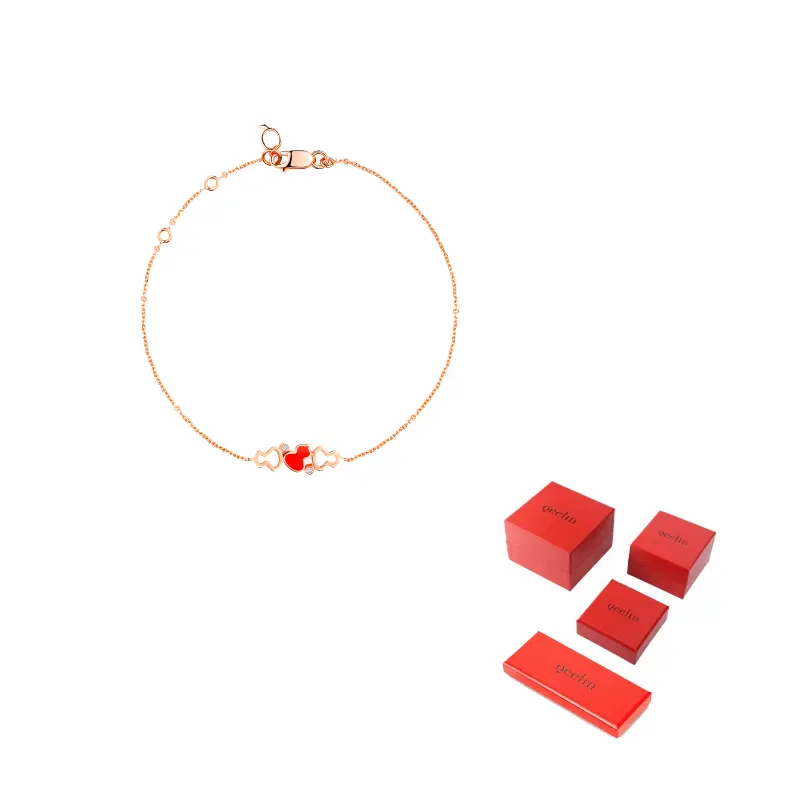 

Qeelin Браслет с бриллиантами для женщин из розового золота