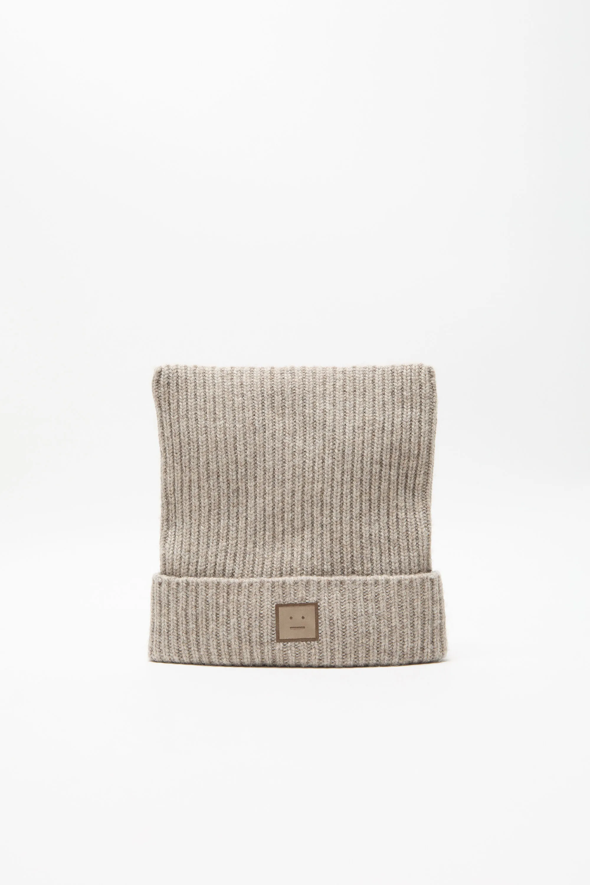 

Квадратная шапочка с логотипом Face Acne Studios, Greige melange