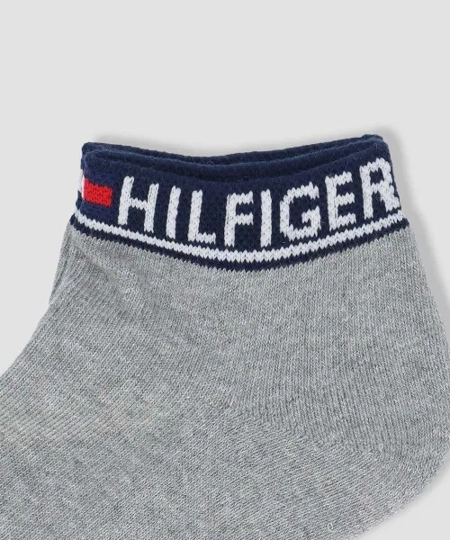 Носки 3 пары Tommy Hilfiger из органического хлопка с махровой подошвой, чёрные — фото 3