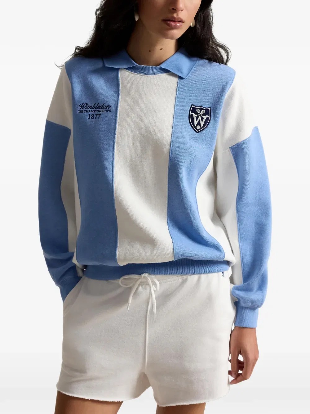 Полосатая рубашка-поло Polo Ralph Lauren, синий — фото 3