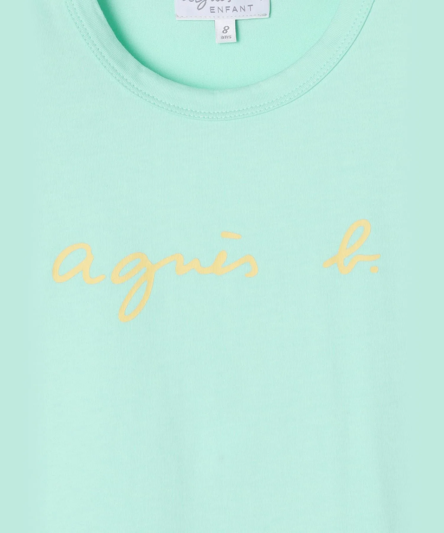 Детская футболка с логотипом Agnes b. из 100% хлопка синяя — фото 3