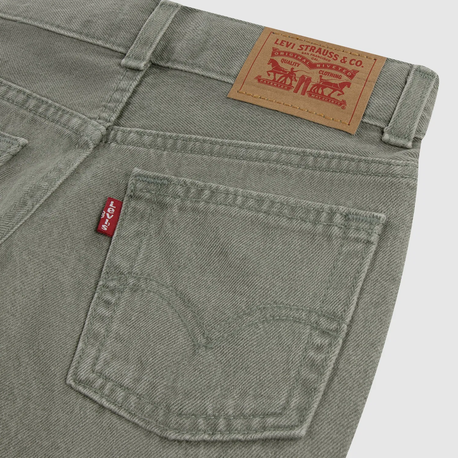 Джинсовые шорты для скейтбординга, для мальчиков 4-7 лет Levi's, Green — фото 4