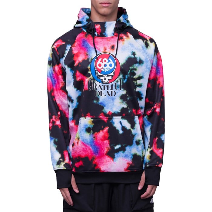 

Толстовка с капюшоном из скрепленного флиса - мужская 686, Grateful Dead Nebula Print