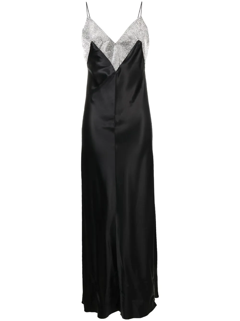 

Платье-комбинация с блестками Nuè, черный