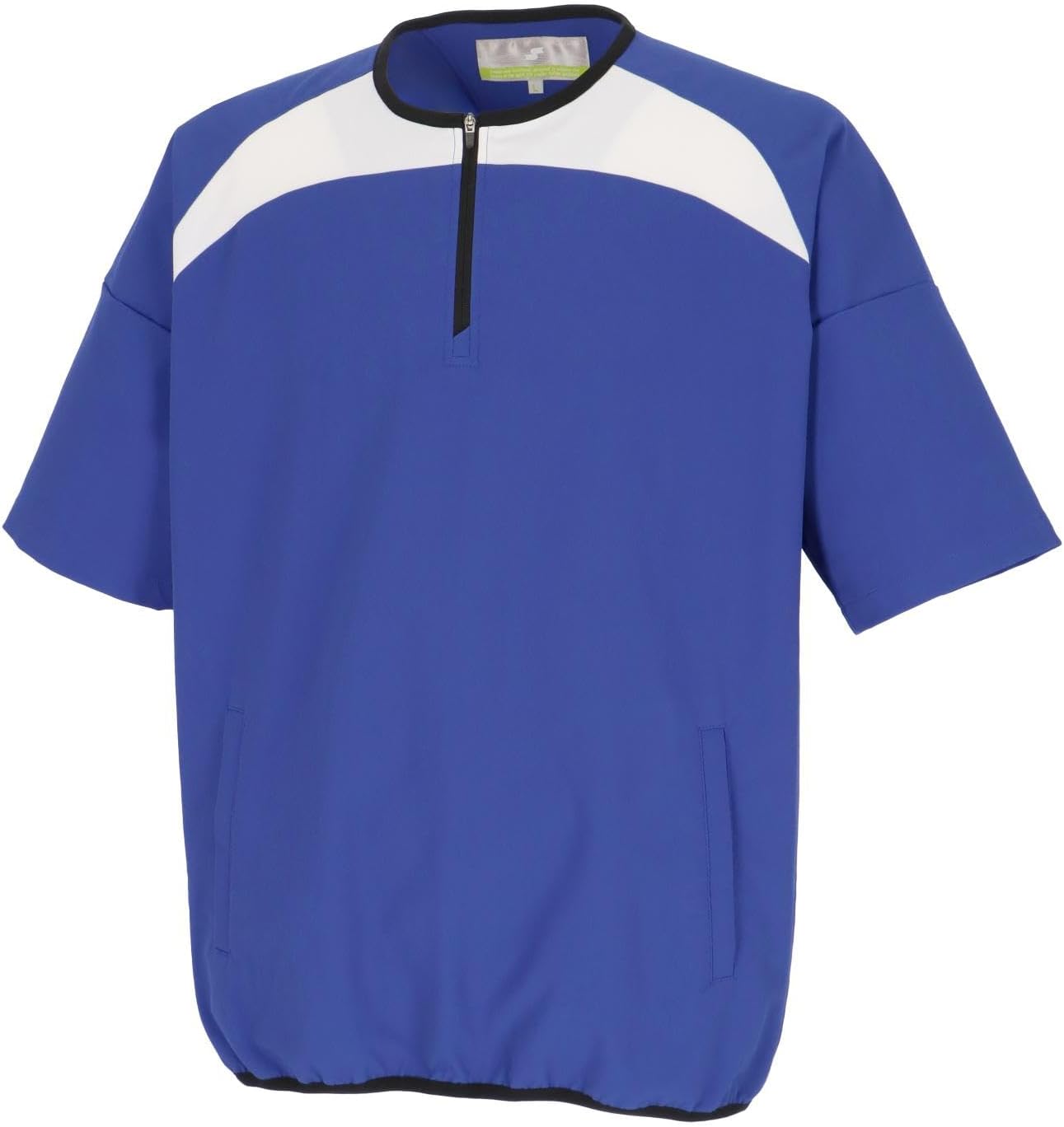 

Футболка SSK на молнии, с коротким рукавом, до середины груди, для кроссфита, унисекс, для взрослых, белый/синий