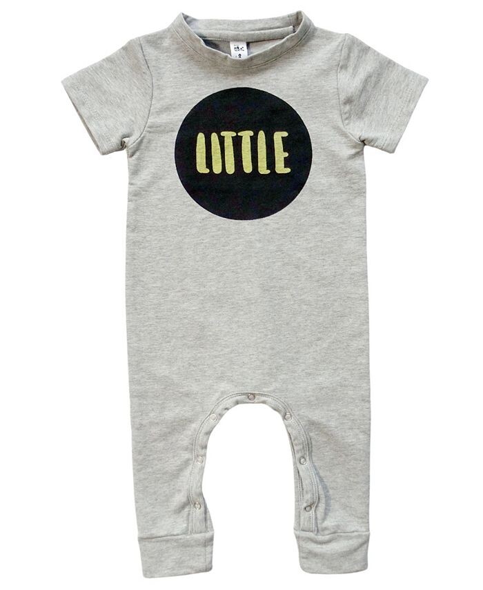 

Комбинезон с короткими рукавами для мальчиков и девочек Earth Baby Outfitters, серебро