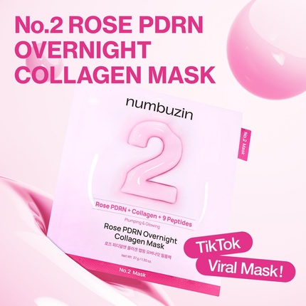 Маска для лица Numbuzin — Ночная No2 с коллагеном и розовым PDRN — фото 2