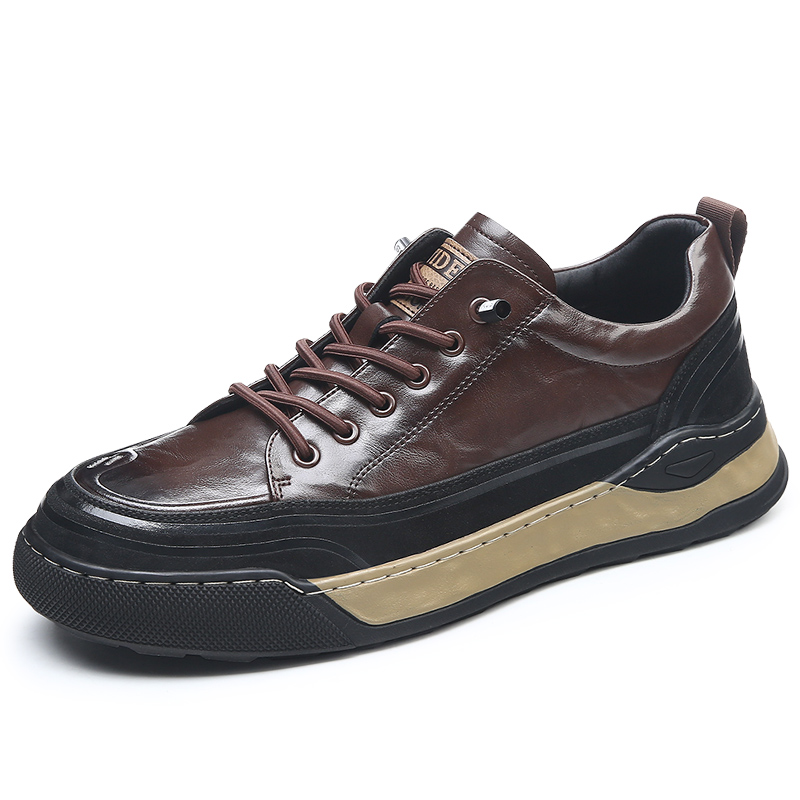 

KACHILANG Коричневые мужские скейтерские кеды лоу-топ, цвет Brown