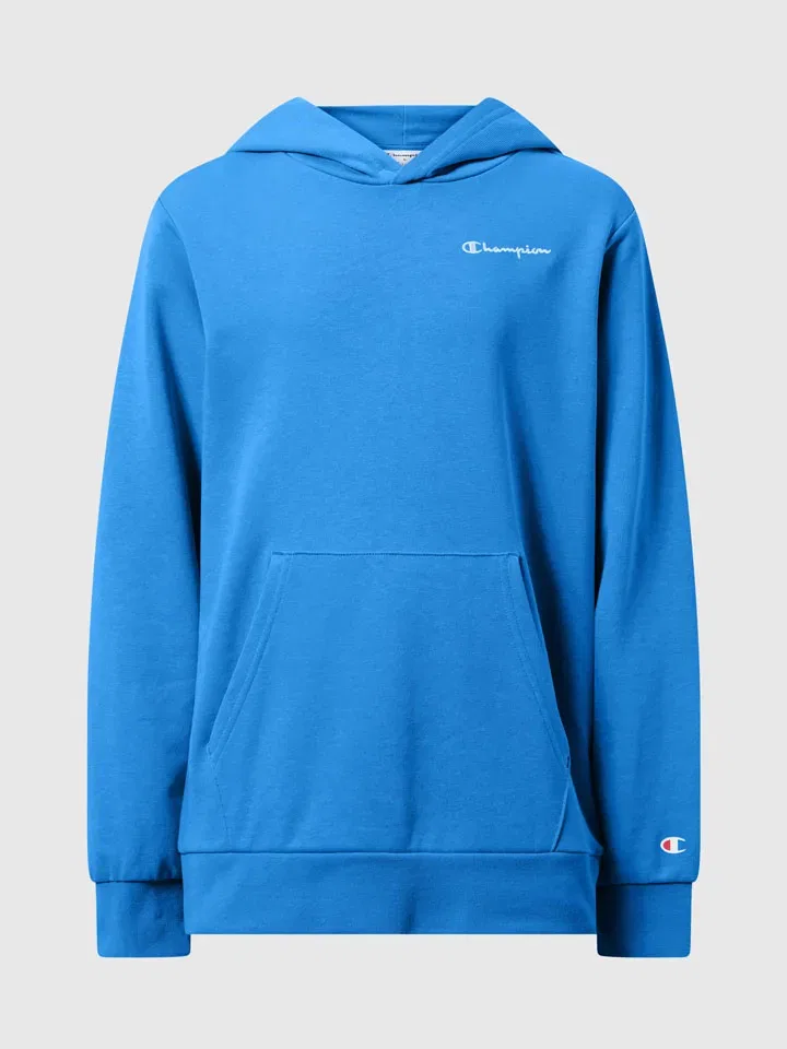 Капуzenhoodie из хлопка Champion, синий — фото 4