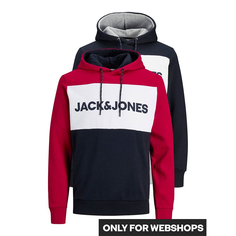 

Худи Jack & Jones Logo Blocking 2 Units, синий
