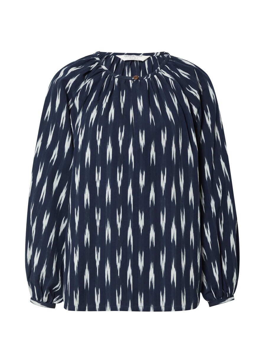

Блузка People Tree Blouse Dawson Ikat, темно-синий